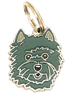 CAIRNTERRIER MÖRKT GRÅ - pet ID tag, dog ID tags, pet tags, personalized pet tags MjavHov - engraved pet tags online